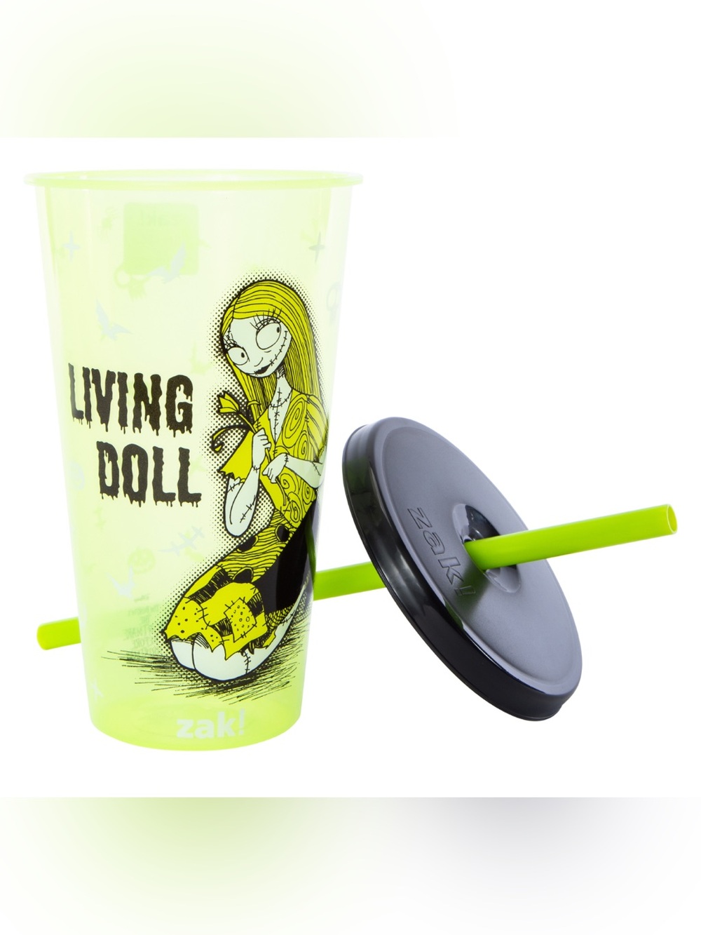 ZAK Disney 25 Oz Tumbler With Straw& Lid New